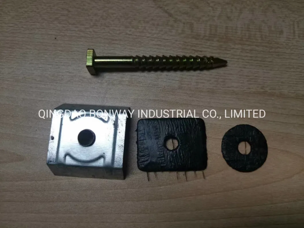 Square Head Custom Iron Tirefond Hinged Bolt Fastener M8*80 M8*100